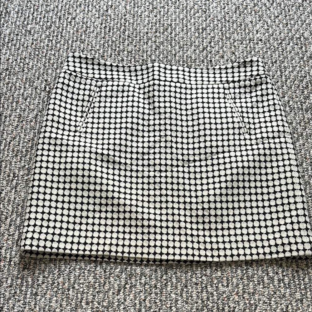 Loft Chic Black and White Polka Dot Skirt